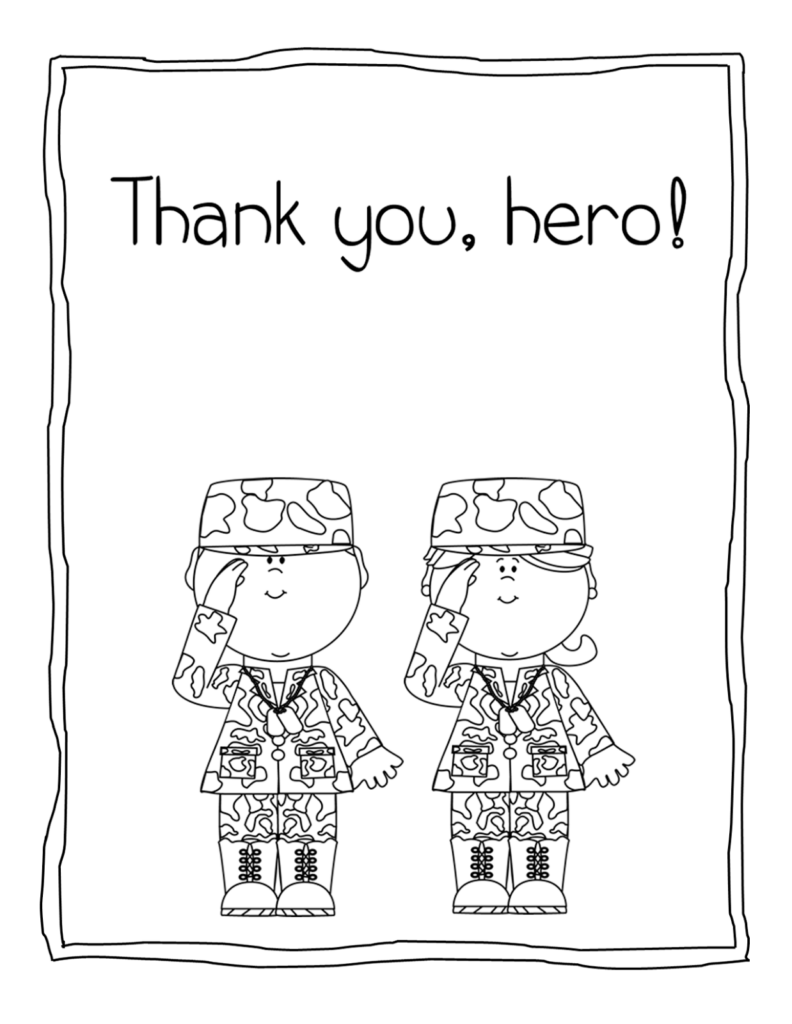 Veterans Day Coloring Pages For Preschool